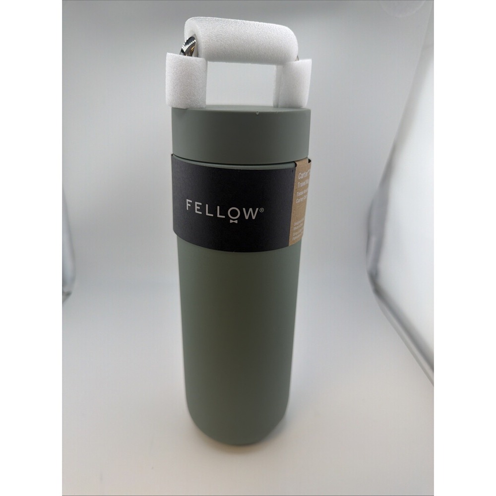 840228806509 Fellow - Carter Carry Tumbler - Smoke Green - Insulated Mug 591ml F